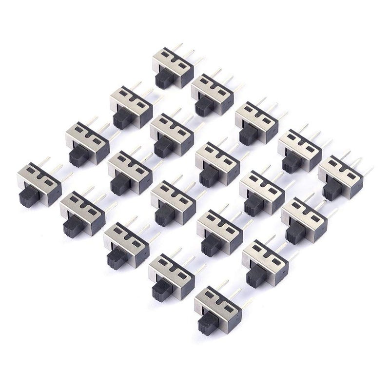 Cylewet 20Pcs 5mm High Knob Vertical Slide Switch 3 Pin 2 Position 1P2T SPDT Panel (Pack of 20) CYT1107 - Image 1